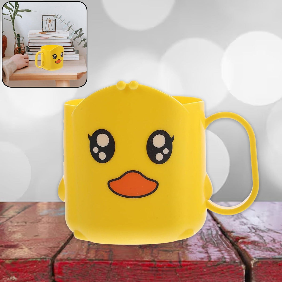 Cartoon Plastic Toothbrush Cup – Durable & Lightweight