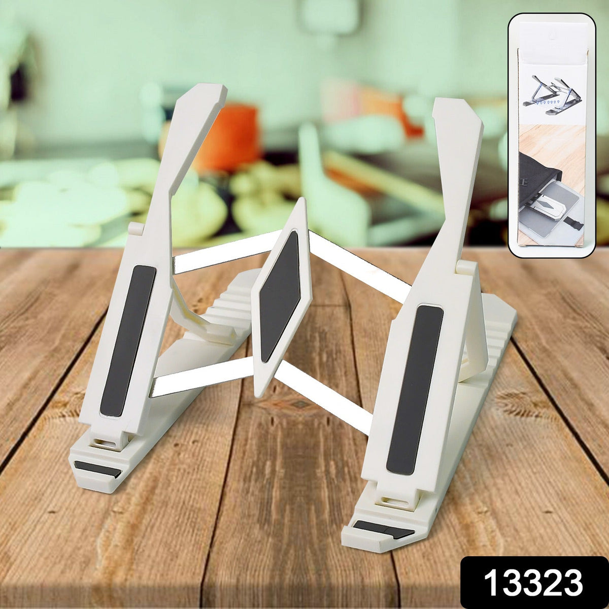 Adjustable Mobile Stand – Ergonomic Foldable Holder – side view