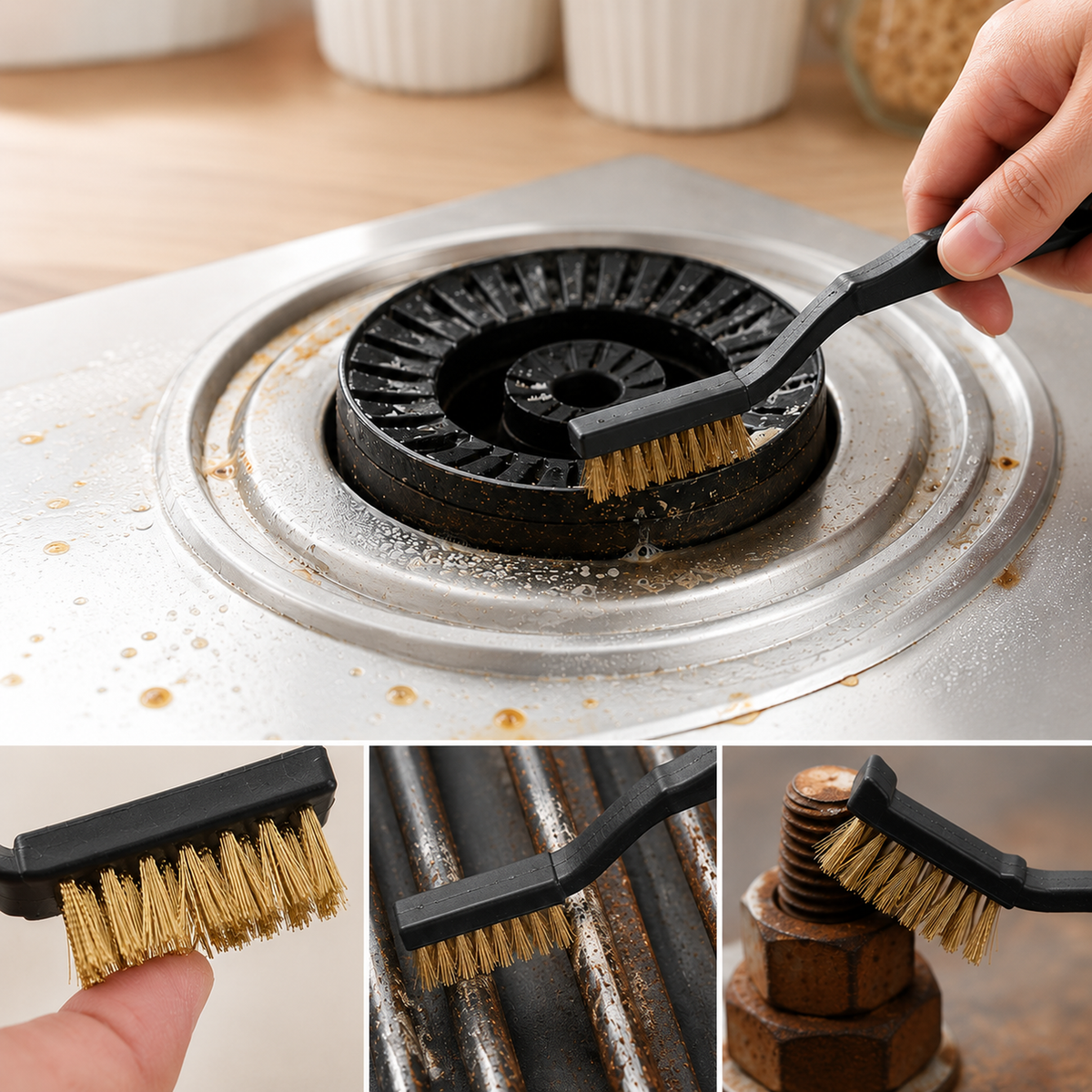 Brass Wire Brush – Multi-Purpose Cleaning & Rust Removal