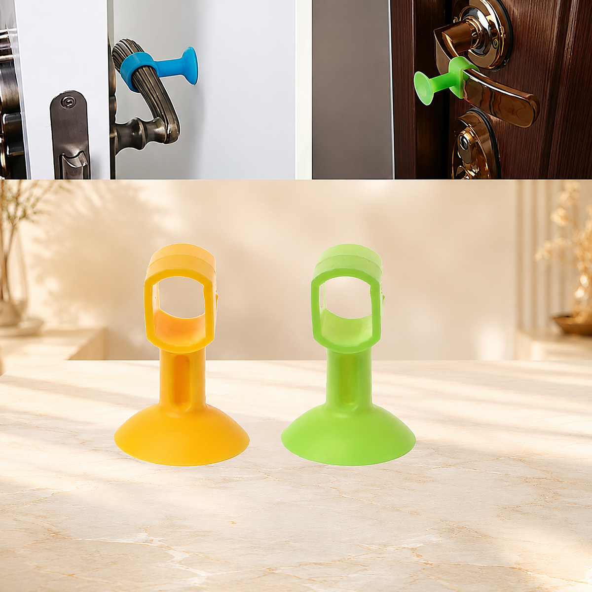 Silicone Door Stopper – Suction Wall Protector 2-Pack