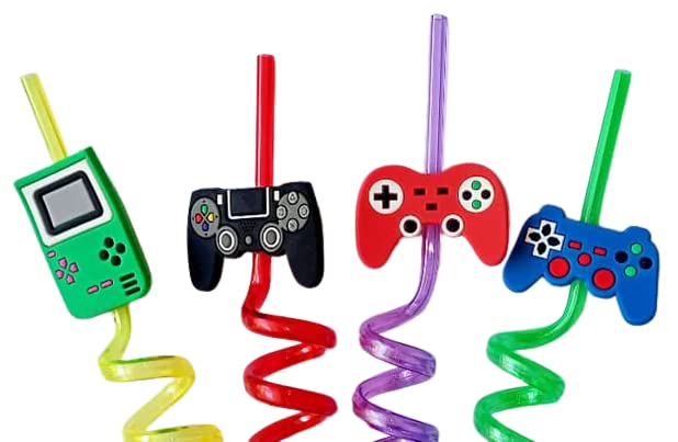 Reusable Truck Drinking Straws – Fun Kids' Party set – alternate view
