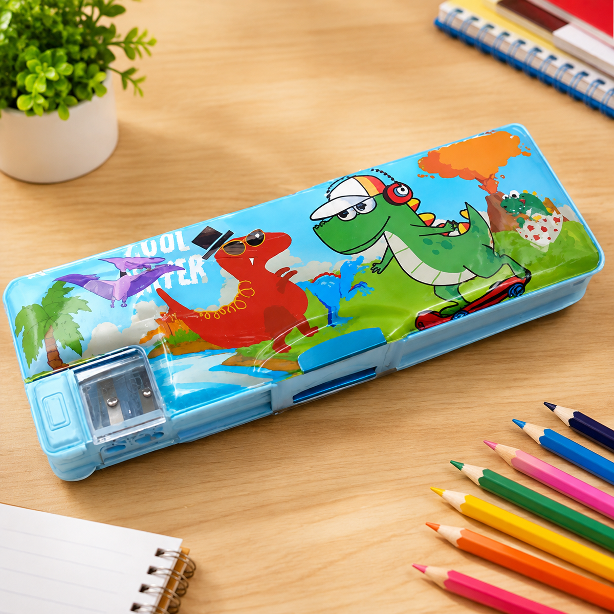 Kids Pencil Case – Dual Compartment Stationery Box