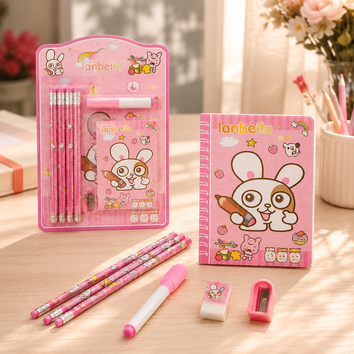 Kids' Stationery Kit – 8 pc School Supply set