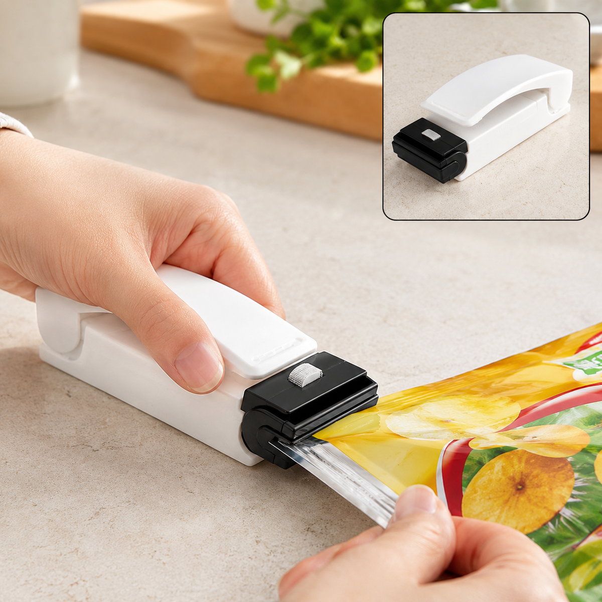 Plastic Bag Sealer – Mini Portable & Handy Sealing Machine – close-up