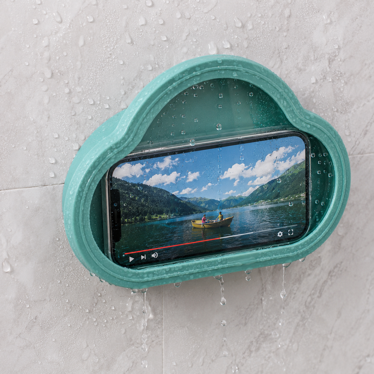 Waterproof Mobile Stand – 360° Rotation & Shower Mount