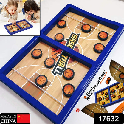 Desktop Basketball Game – Fast Sling Puck Fun for All Ages – side view