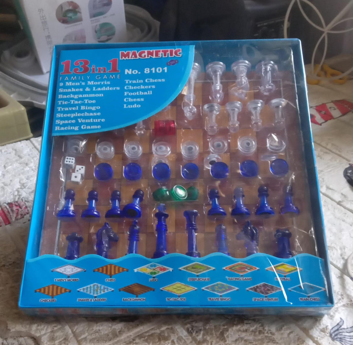 Family Board Game set – 13-in-1 Magnetic Chess & Ludo – view 8