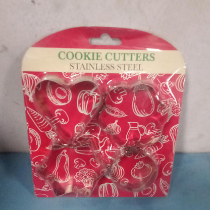 Stainless Steel Cookie Cutter set – 4 Shapes for Baking – close-up