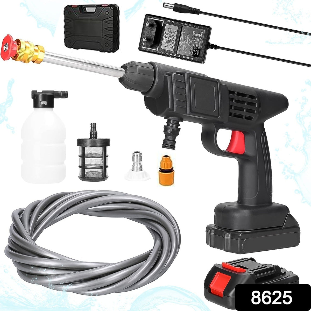 Wireless Car Washer Gun – Portable High Pressure Kit – side view