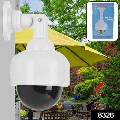 Dummy CCTV Camera – Realistic with Flashing LED – side view