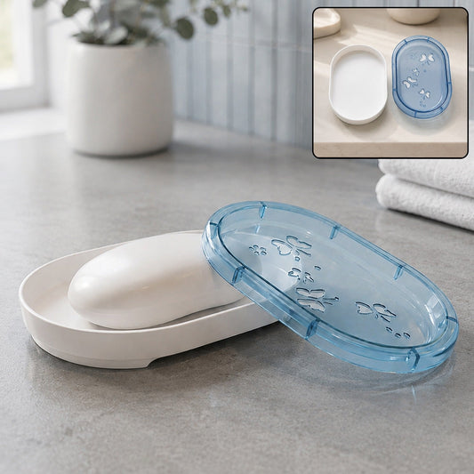 Plastic Soap Box with Lid – Keeps Soap Dry & Lasting Longer