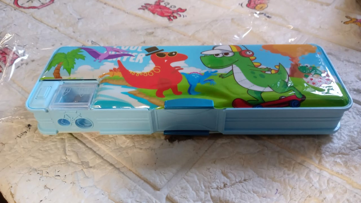 Kids Pencil Case – Dual Compartment Stationery Box – view 16