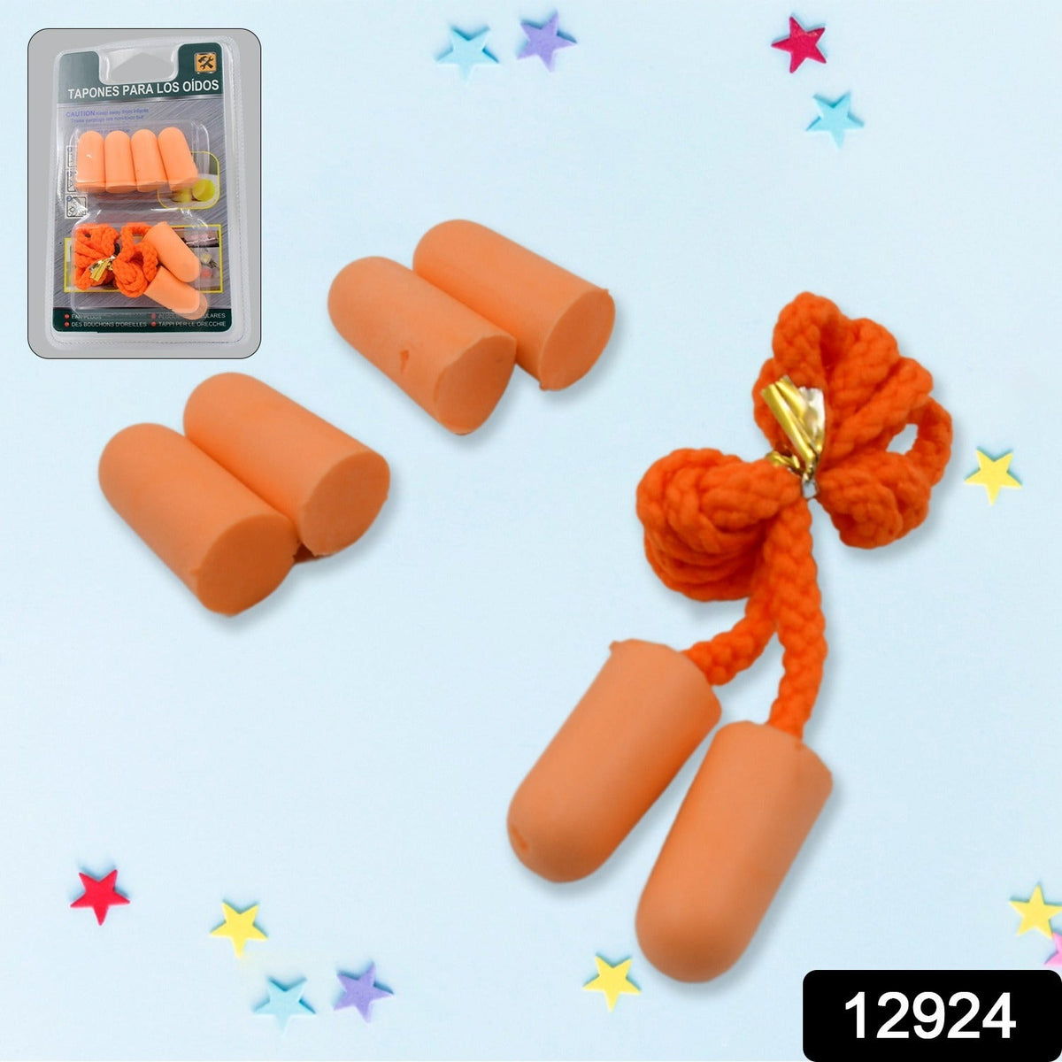 Soft Foam Earplugs – Noise Cancelling for Sleep – side view