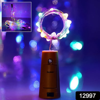 Bottle Cork Lights – Multi-Color LED String Light – side view