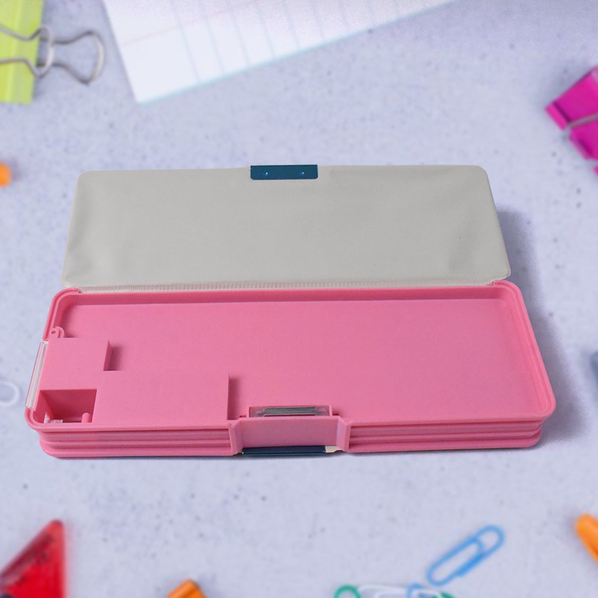 Kids Pencil Case – Dual Compartment Stationery Box – view 9