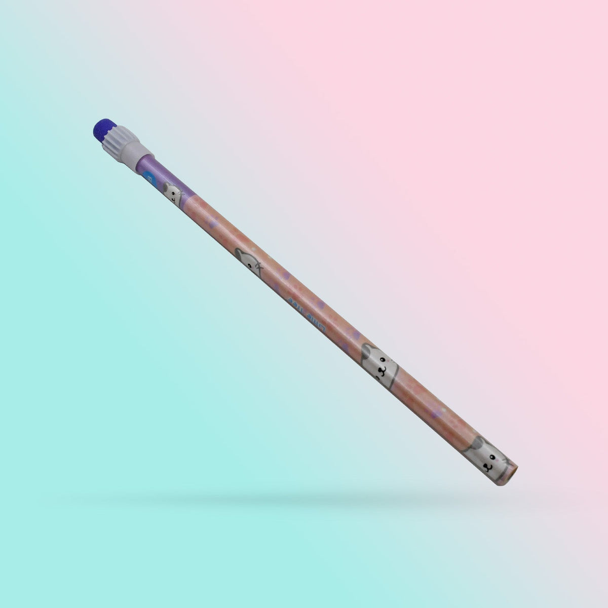 Kids Pencil set – Cute Animal Design with Sharpener & Eraser – close-up