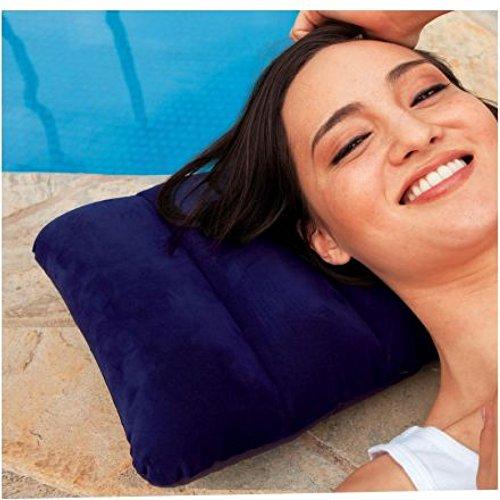 Inflatable Travel Pillow – Velvet Air Comfort (Blue) – view 9