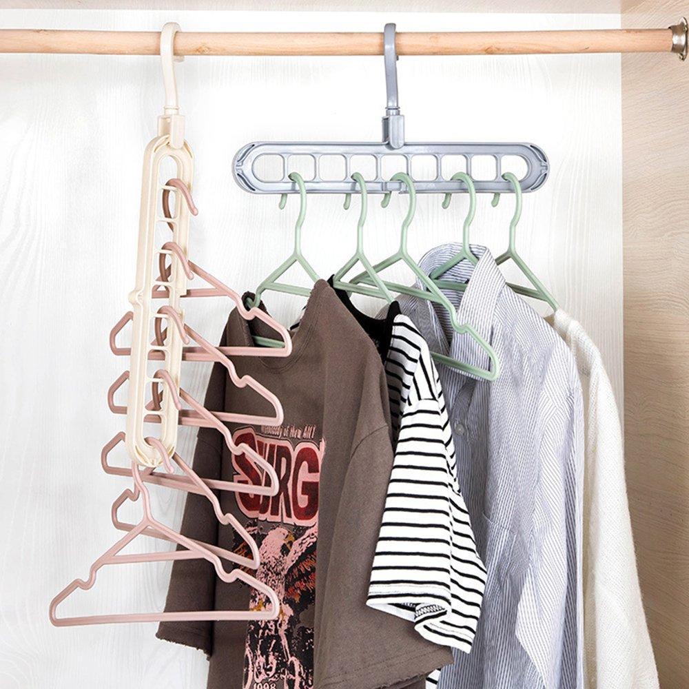 Space Saving Hanger – 9-Hole Wardrobe Organizer – detail view
