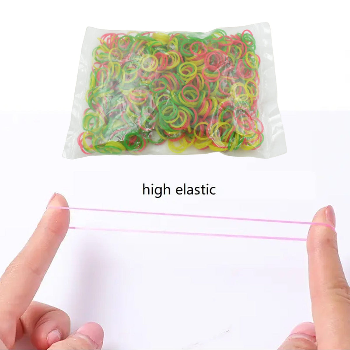 Multicolor Rubber Bands – Strong Elastic 0.5 inch – detail view