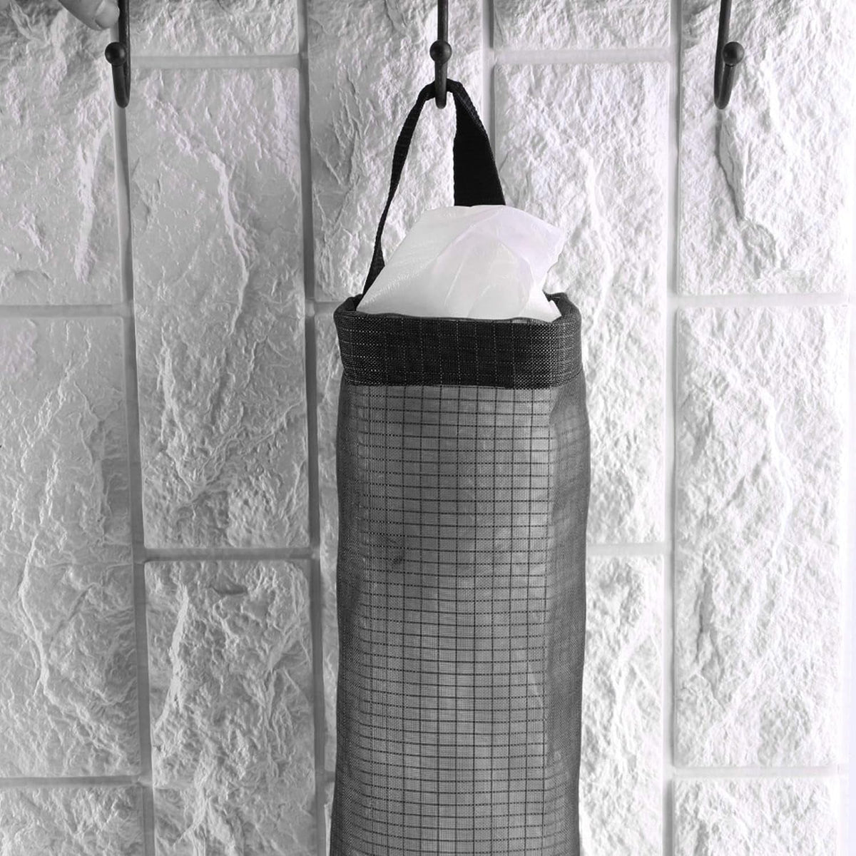 Hanging Waste Bag Holder – Durable Mesh Organizer – view 8
