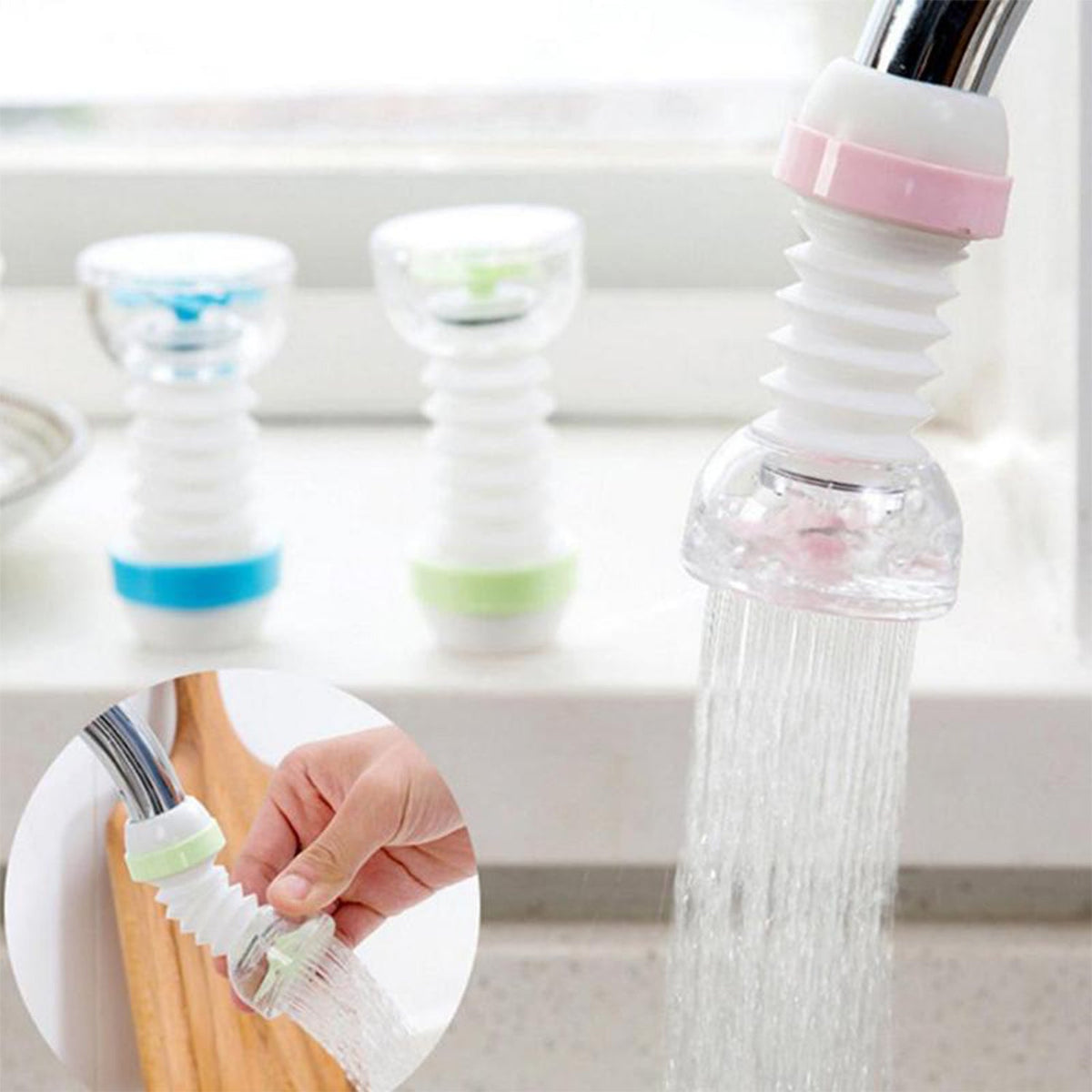 Faucet Shower Head – 360° Swivel with Extender – view 8