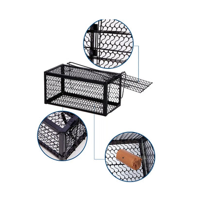 Humane Mouse Trap – Foldable Live Catch Cage for Rodents – alternate view