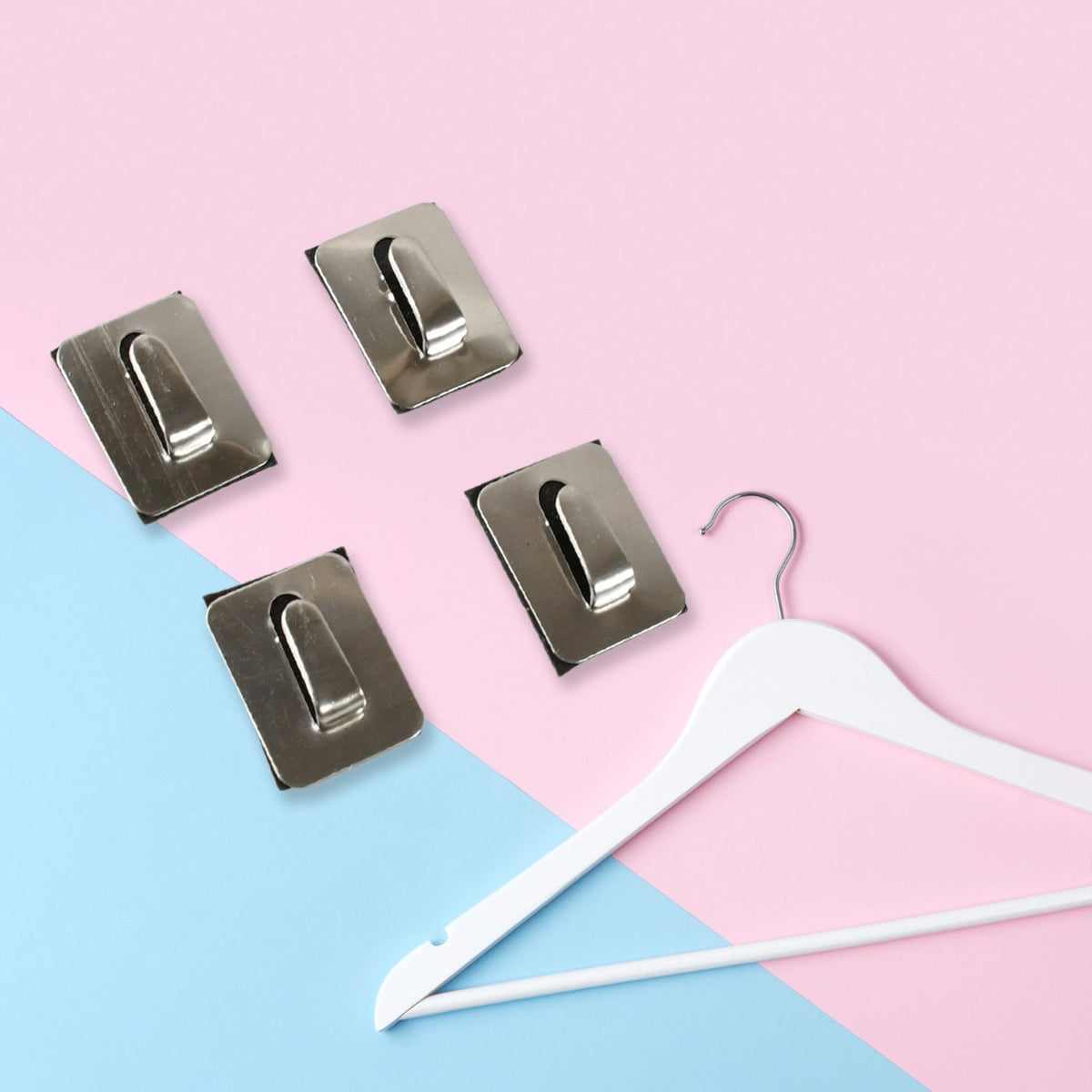 Self-Adhesive Wall Hooks – Heavy Duty Steel – alternate view