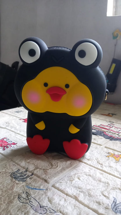 Cartoon Girls Backpack – Mini Silicone Shoulder Bag – view 9