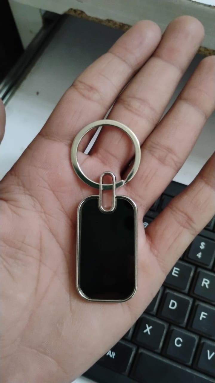 Metal Keyring – Durable Oval Keychain & Handbag Charm – view 6