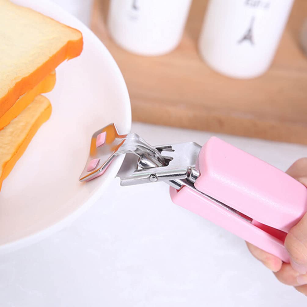 Hot Dish Plate Clip – Stainless Steel Gripper – detail view