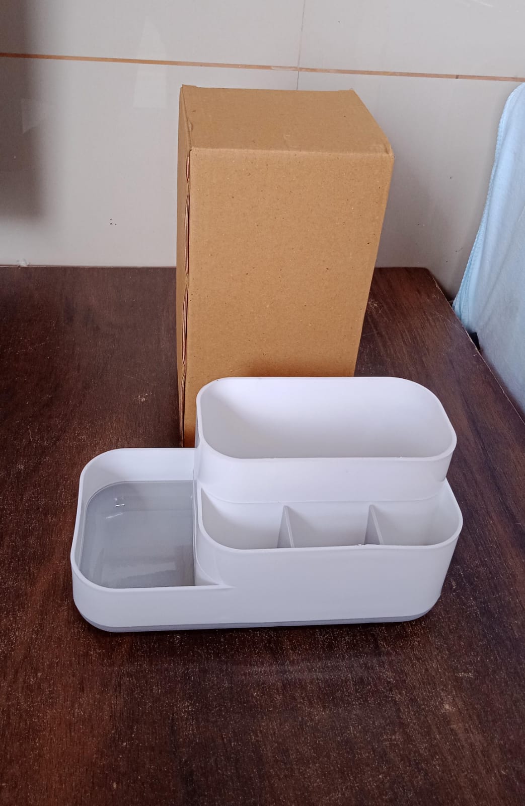 Bathroom Desk Organizer – 5-Compartment Multipurpose Storage – view 7