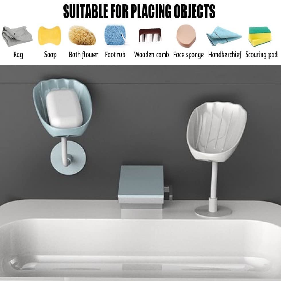 Self-Draining Soap Dish – Wall Mounted, No Drill – view 7