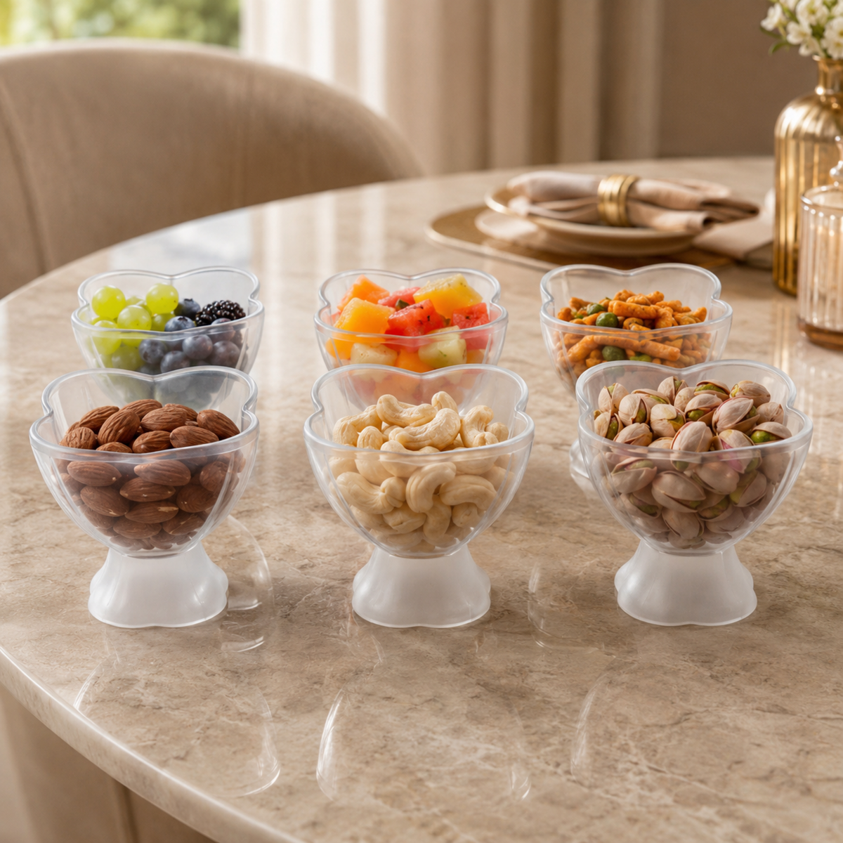 Reusable Ice Cream Bowl set for Scoops and Sundaes