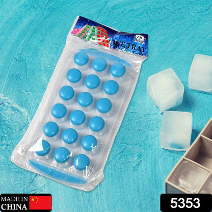 Round Silicone Ice Cube Tray – Smart Push Out Mini Ice – side view