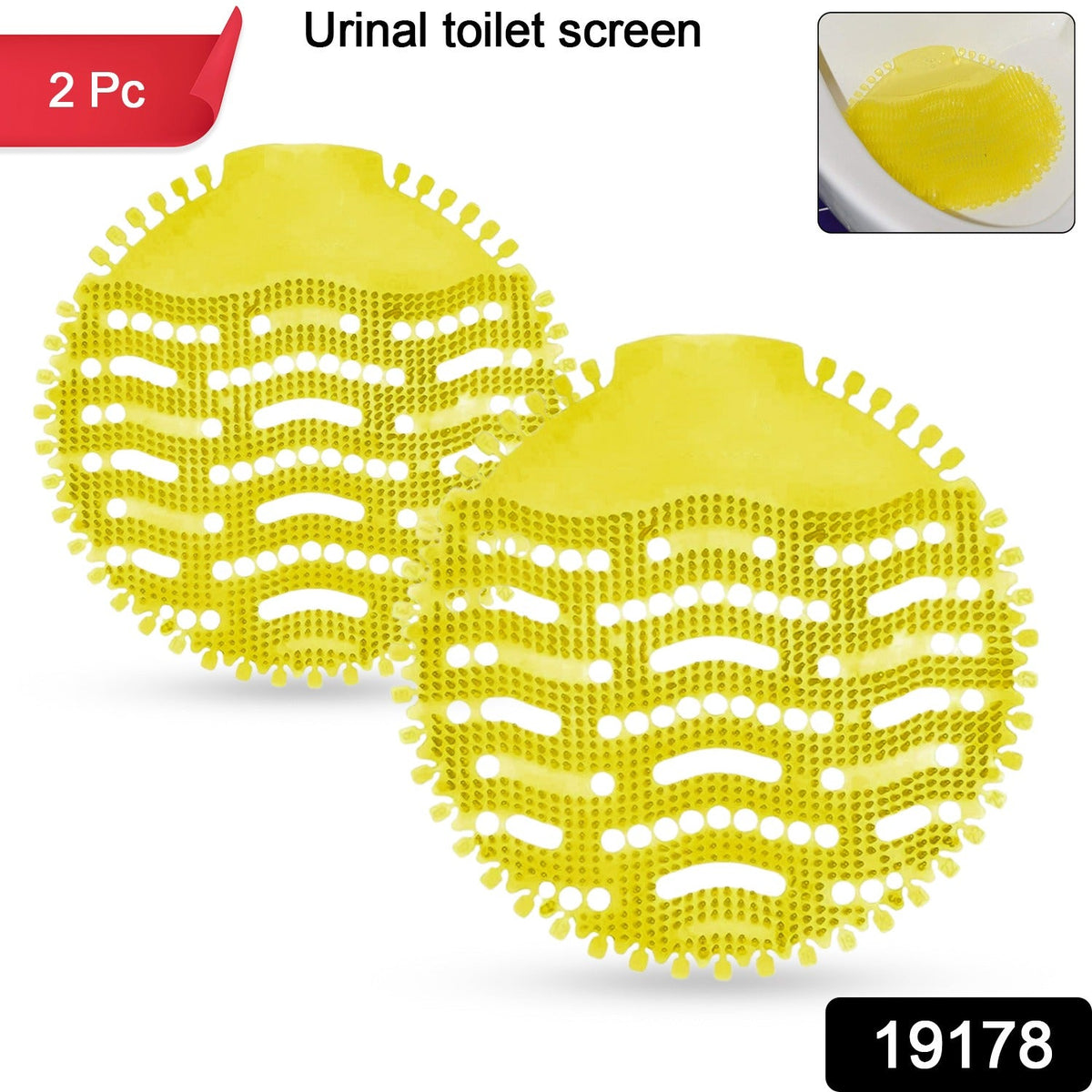 Urinal Screen Deodorizer Mat – Anti-Splash Odor Control (2 – side view