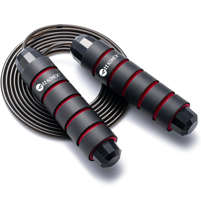 High-Speed Skipping Rope – Comfortable Foam Handles, 3 Meter – side view