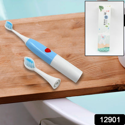 Battery-Operated Electric Toothbrush – Portable Dental Care – side view