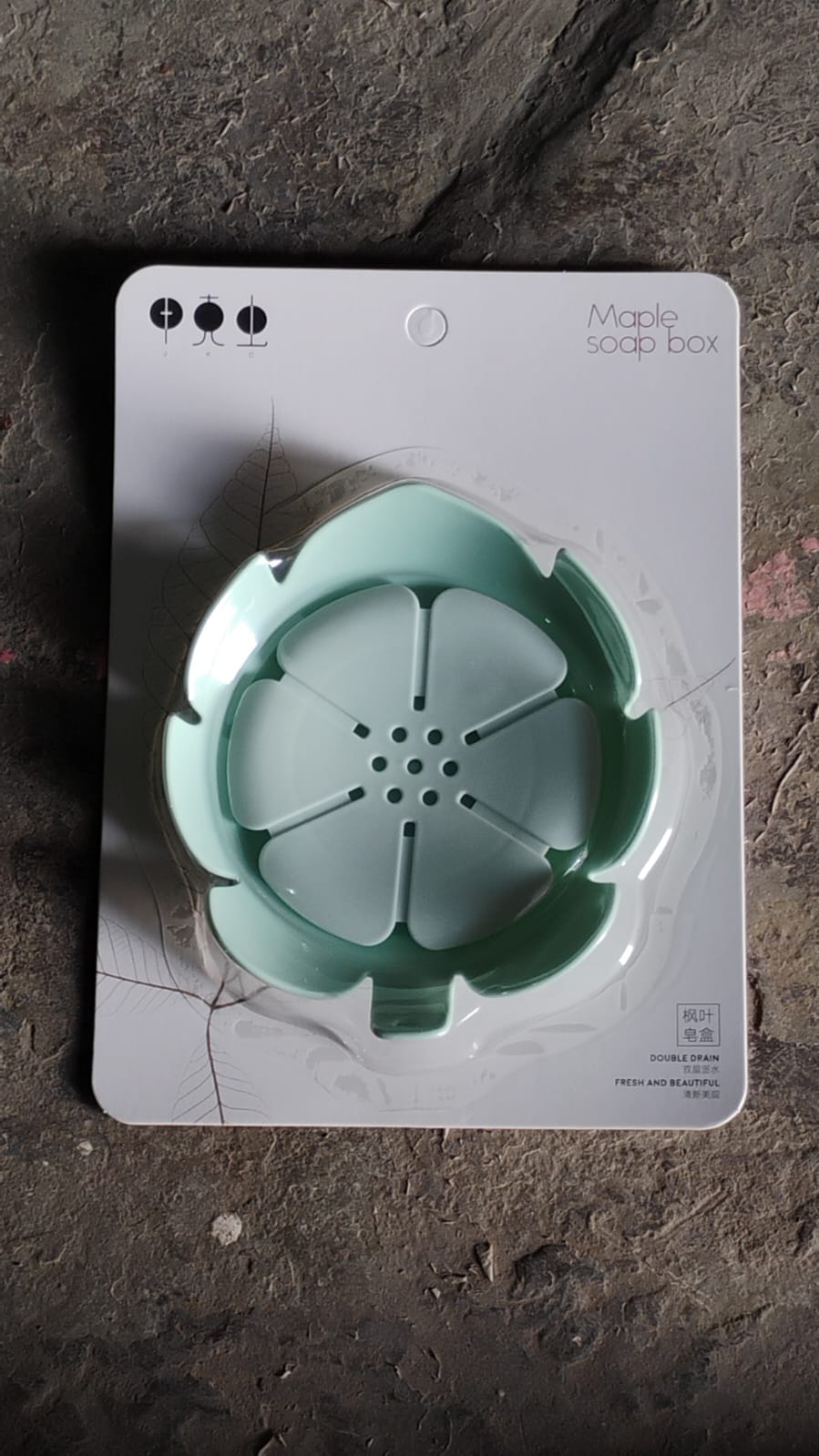 Plastic Soap Dish – Self-Draining Floral Design – view 8