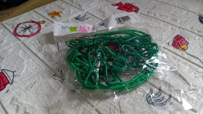 Portable Clothes Drying Rope – Elastic with 12 Clips – view 8