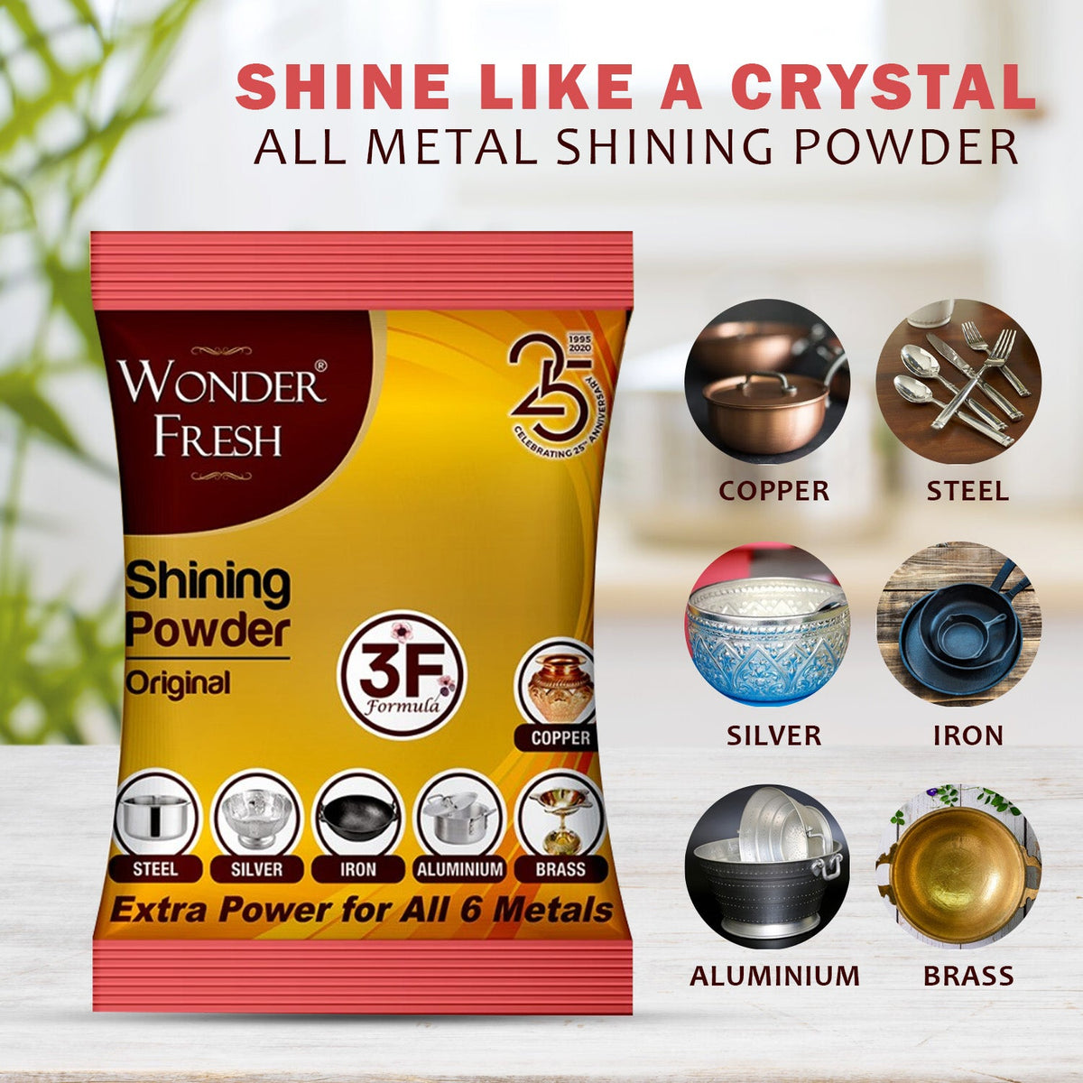 Metal Polishing Powder – Multi-Metal Cleaner & Shine – detail view