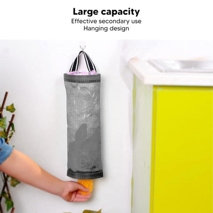 Hanging Waste Bag Holder – Durable Mesh Organizer – view 7