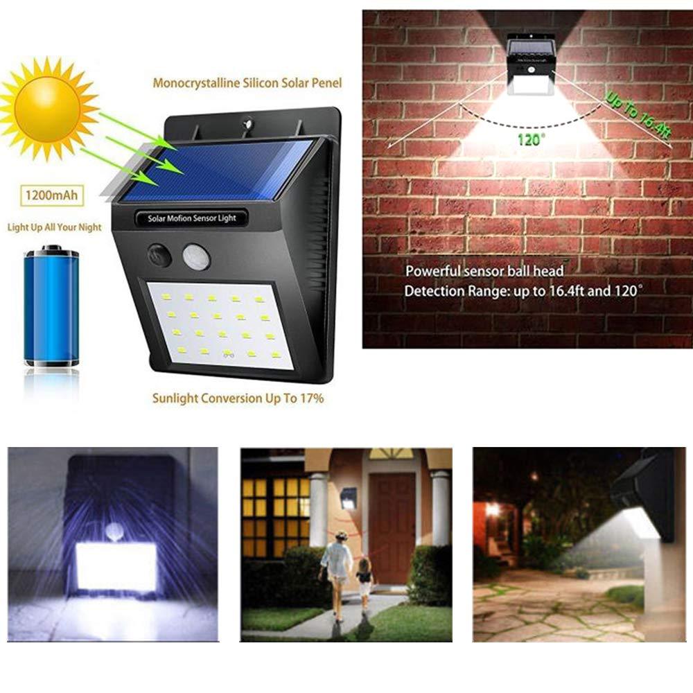 Solar Security LED Light – 30-LED Outdoor Wall – view 7