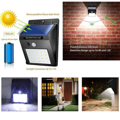 Solar Security LED Light – 30-LED Outdoor Wall – view 7