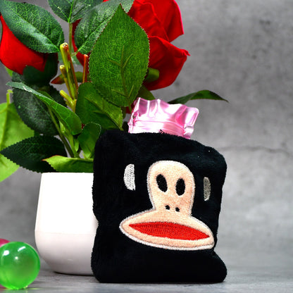 Mini Hot Water Bag – Emoji Cover for Pain Relief – close-up