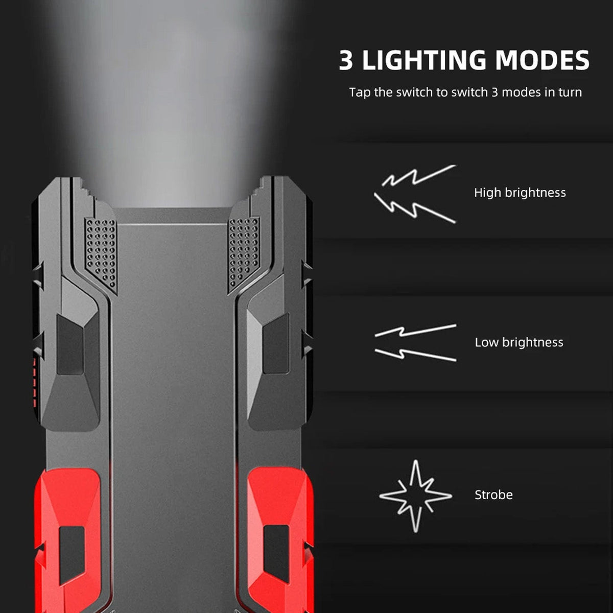 Mini LED Flashlight with Power Bank – USB Rechargeable, 3 – alternate view