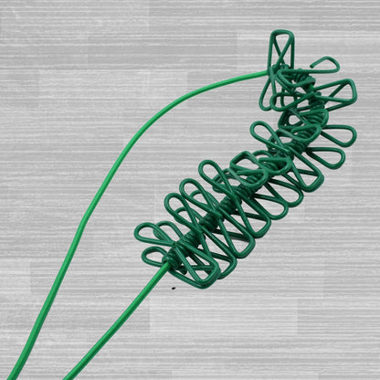 Portable Clothes Drying Rope – Elastic with 12 Clips – view 6