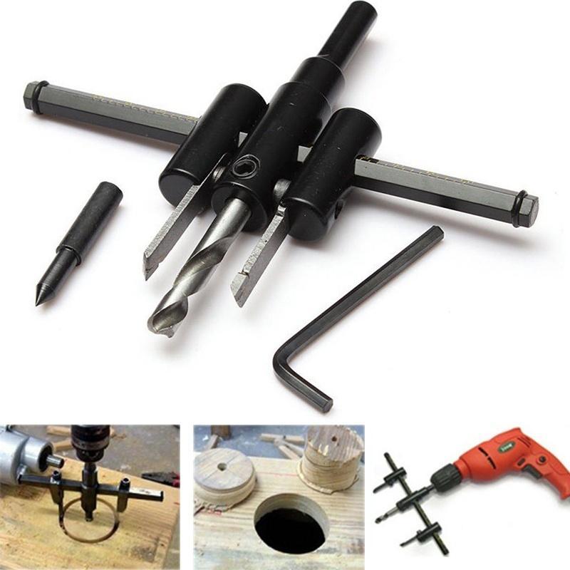 Adjustable Circle Hole Saw – Versatile 30-120mm Cuts – detail view