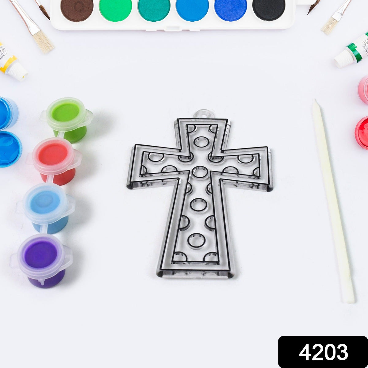 Acrylic Paint by Number Kit for Adults – 4 Colors – side view