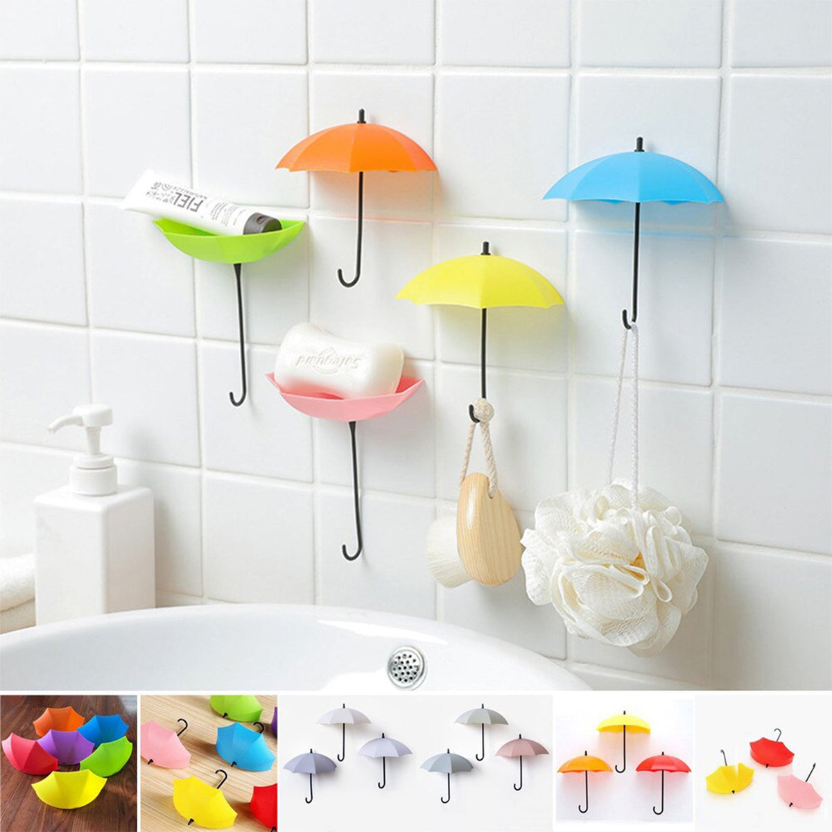 Umbrella Wall Hook – Multipurpose Key & Hat Holder – view 6