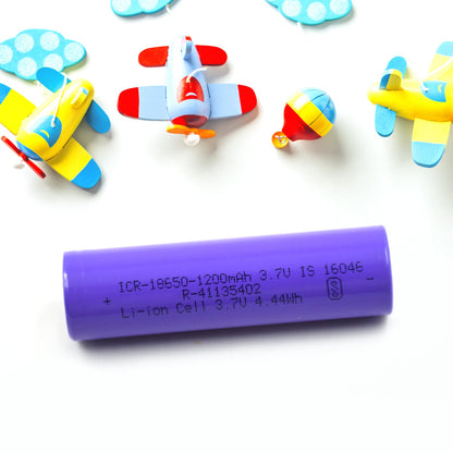 Lithium Rechargeable Battery – 3.7V 1200mAh Flat Top – view 8